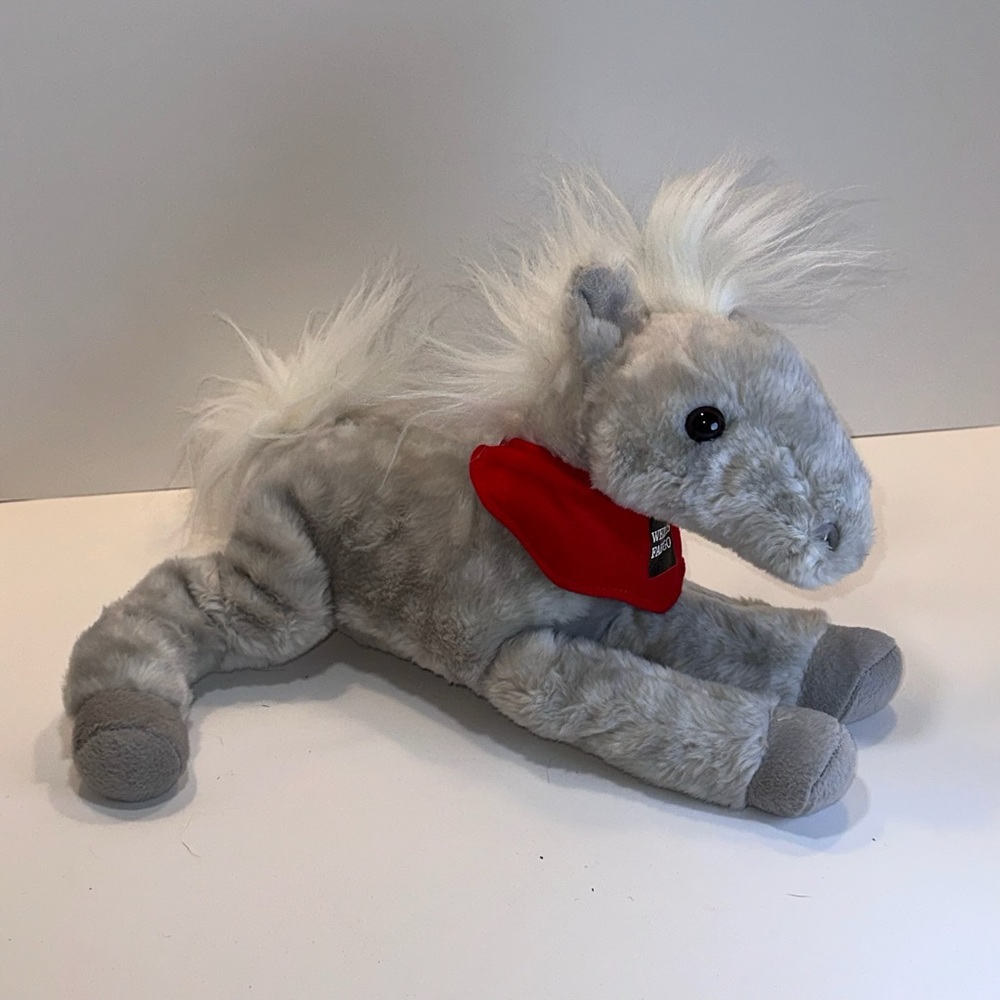 Wells Fargo Legendary Shamrock Pony 14" Gray Plush Stuffed Horse